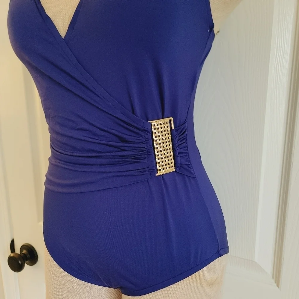 Badgley Mischka Victoria One Piece Swim Suit 8